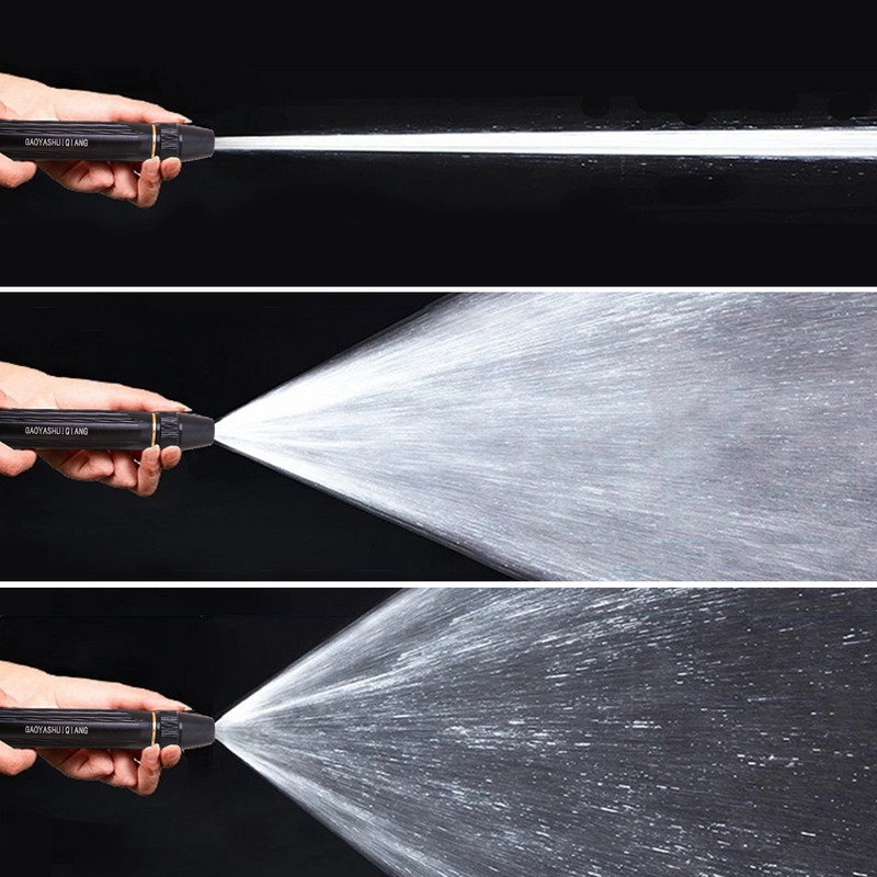 Nagynyomású tömlőfúvóka Vízpisztoly Kerti tömlő locsoló fémhab dobó autómosó szerszám Egyenes fúvókás sugármosó permetező