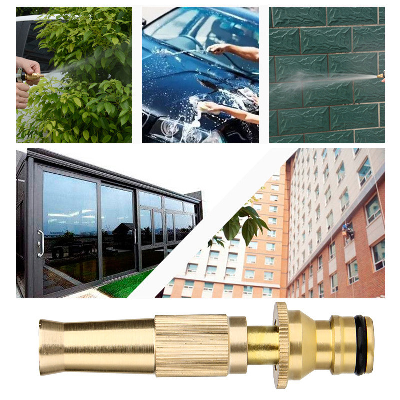 Vízszóró pisztoly permetező fúvóka mosógép fúvóka tömlő cső fém sárgaréz gyep kert autó nagynyomású szilárd