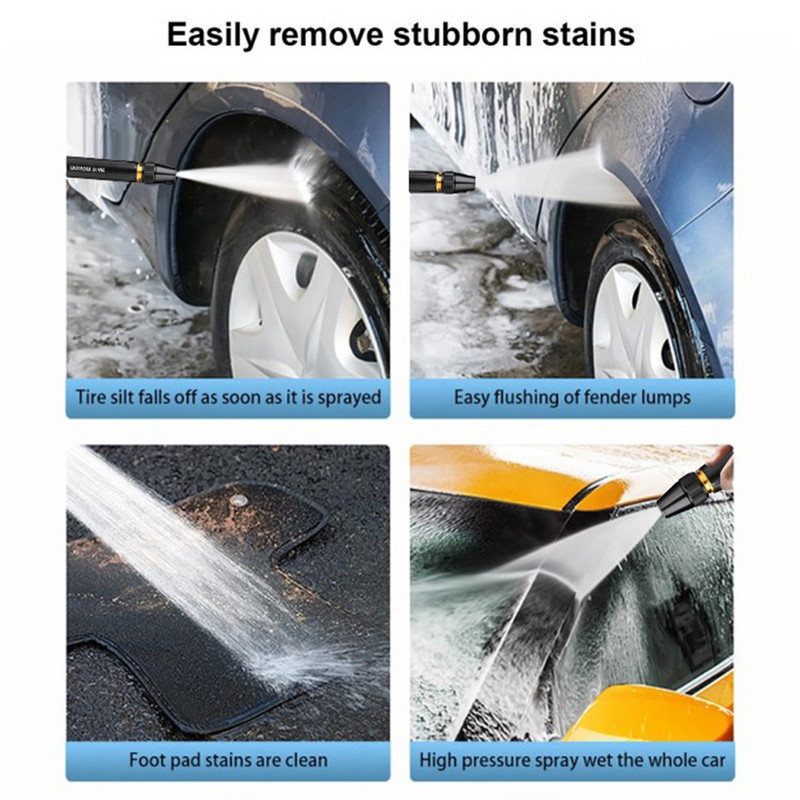 Többfunkciós nagynyomású kerti szórópisztoly, állítható kézi tömlőfúvóka öntöző Kertészeti eszköz virágfű permetezéséhez