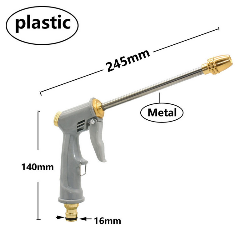Nagynyomású permetező vízpisztolymosás Kerti öntözőtömlő fúvóka locsológép Autótisztító mosószerszámkészletek Autómosó pisztolyok