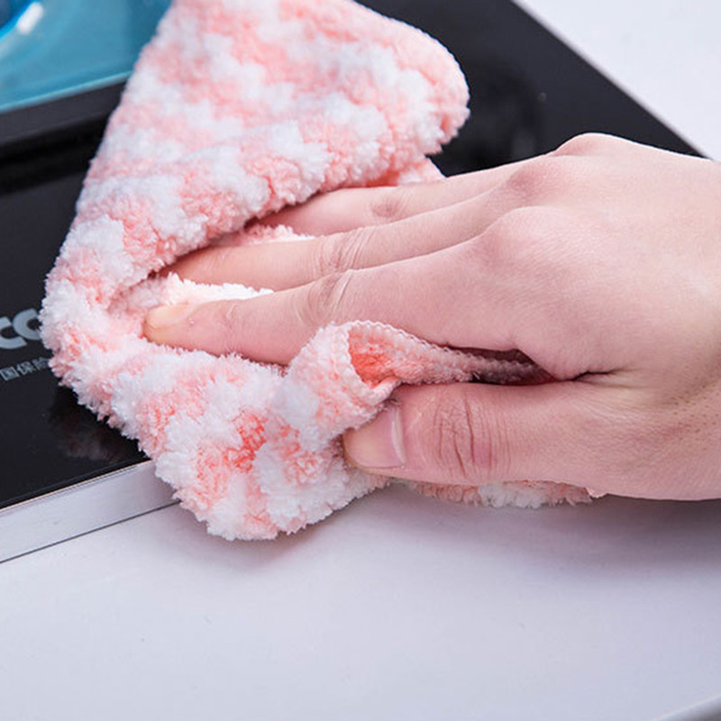 10/5/3db korall gyapjú mosogatórongy szuper nedvszívó súrolópárna nedves és száraz konyhai tisztító törülközők konyhai tisztító rongyok
