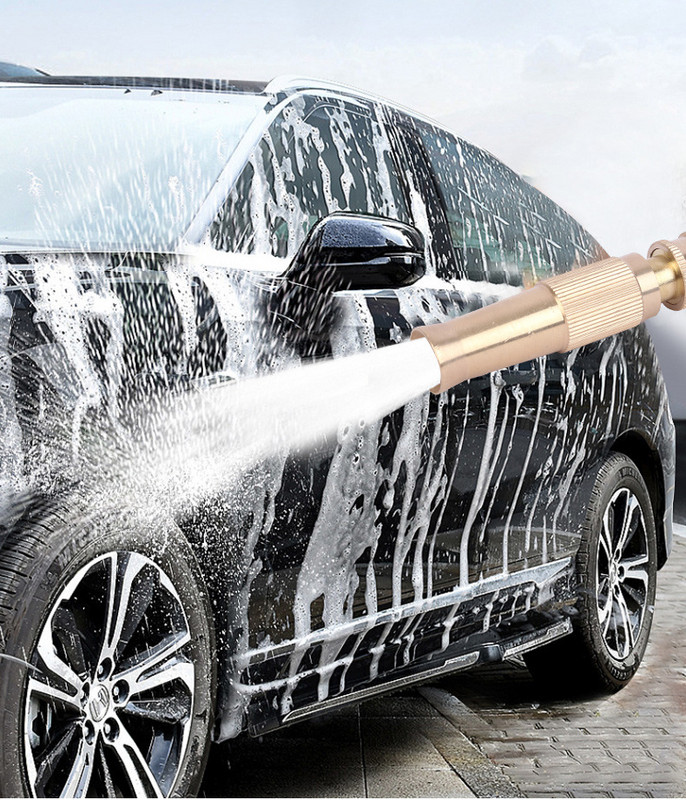 Nagynyomású mosó vízpisztoly tömlő fúvóka nagy teherbírású állítható kerti permetező öntözés öntözés mosó autótisztító eszközök