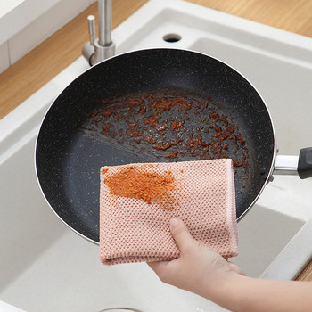 3 ΤΕΜ Πετσέτες Καθαρισμού Κουζίνας Αντιλιπαντικά Πανάκια Καθαρισμού Αποτελεσματικά Απορροφητικά Μικροϊνών Πανί Καθαρισμού Πιάτων Σπιτιού 30*30cm