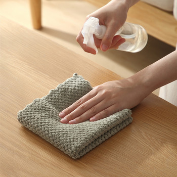 5бр. Микрофибърна кърпа за съдове с незалепващо масло абсорбираща кърпа за кухня Многофункционални битови кърпи за баня Кухненски консумативи