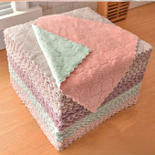 5db Mikroszálas tisztítókendők Vízfelszívás Tapadásmentes Olaj Mosó Konyhatörölköző Háztartási eszközök Tisztító Törlőeszközök