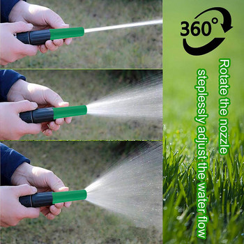 Регулируем воден пистолет за директно впръскване Напояване на градината Спринклер за поливане с високо налягане Накрайник за автомивка Инструмент за почистване на домакинства
