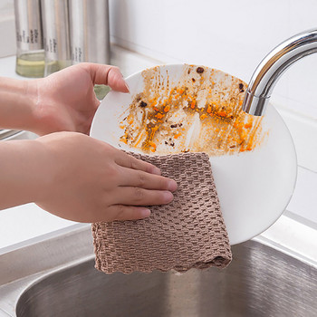 1 τμχ Αναλώσιμα κουζίνας Πετσέτα καθαρισμού Υπεραπορροφητικό Πολυλειτουργικό Πανί Καθαρισμού Πανιού Πολυεστέρας/Νάιλον Αντιλιπαντική κουζίνα