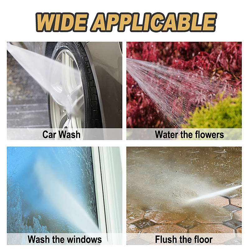 Állítható szórópisztoly Kerti Pázsit Növények Öntözés Vízpermetező Pisztoly Nagynyomású Autómosó Háztartási Tisztító Fúvóka
