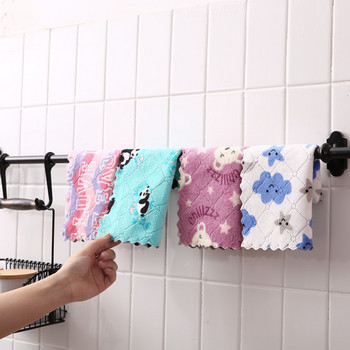 Нова кърпа за почистване от микрофибър Комплект кухненски кърпи Кърпа за съдове за кухненски предмети Домакински инструменти Кърпа за миене на съдове Абсорбиращи парцали