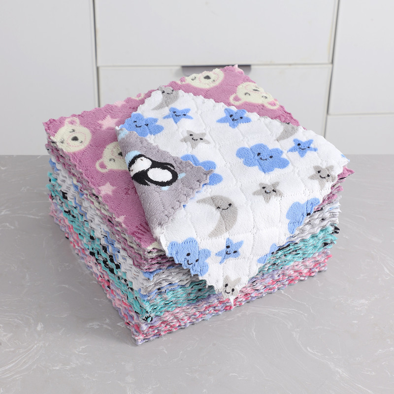 Új mikroszálas törlőkendő konyhai törülköző készlet Mosogatótörlő konyhai cikkekhez Háztartási eszközök Mosogatókendő Nedvszívó rongyok