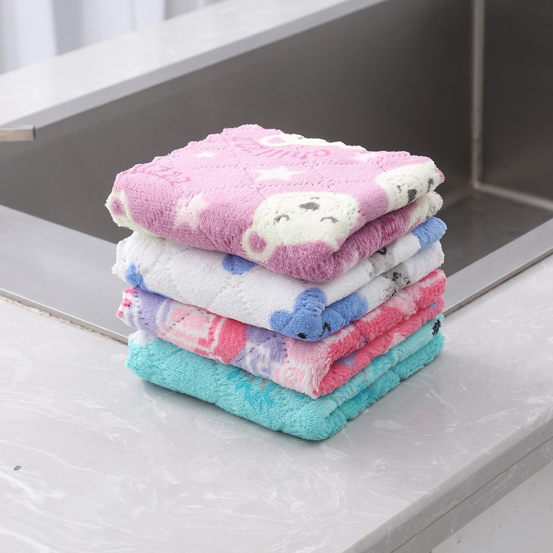 Új mikroszálas törlőkendő konyhai törülköző készlet Mosogatótörlő konyhai cikkekhez Háztartási eszközök Mosogatókendő Nedvszívó rongyok