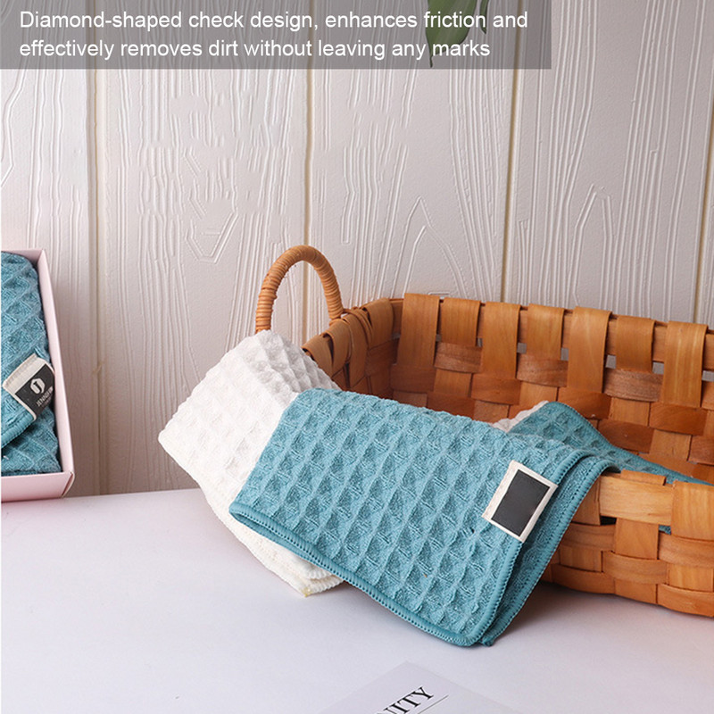 30x30cm Weave kéztörlő prémium mikroszálas konyhai törölköző szuper nedvszívó, gyorsan száradó szöszmentes kéztörlő Barista bárhoz