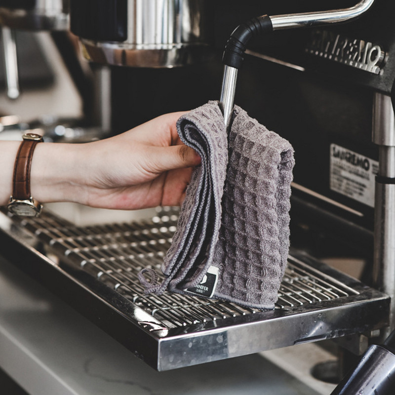 30x30cm Weave kéztörlő prémium mikroszálas konyhai törölköző szuper nedvszívó, gyorsan száradó szöszmentes kéztörlő Barista bárhoz