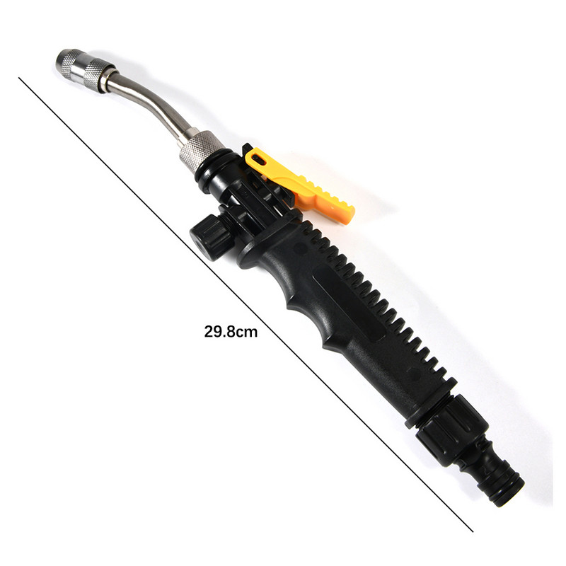 11,8 hüvelykes kerti vízpisztoly 2.0 - vízsugár fúvóka ventilátor fúvóka biztonságosan tisztítható, nagy ütésű pálca vízpermetű mosó vízpermetező pisztoly