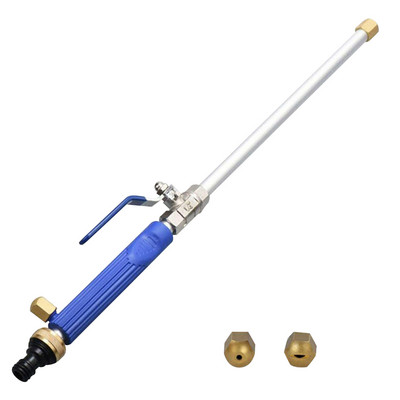 Hordozható Hydro Jet nagynyomású elektromos mosó fém öntözőpálca permetező mosószerszám kerti autóhoz, narancs