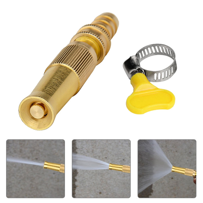 Kerti permetező fúvóka Nagynyomású közvetlen tömlőfúvóka autómosáshoz Kerti tömlő Állítható vízpisztoly csatlakozó Rézötvözet