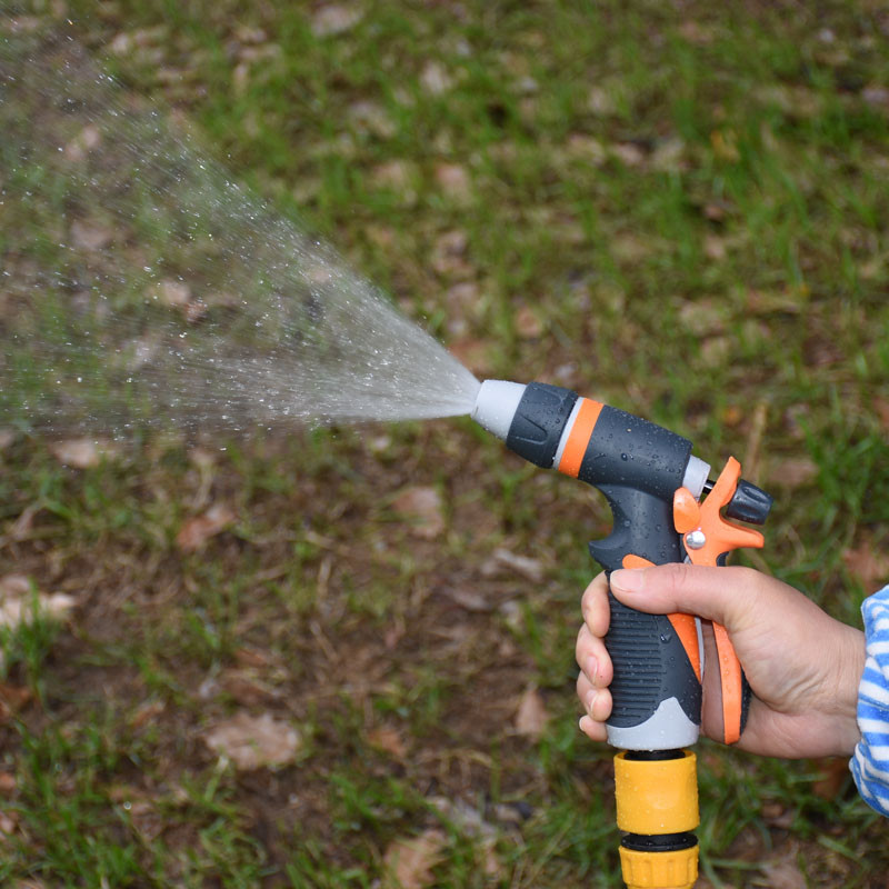 Kerti öntözés autós vízszóró pisztoly állítható hordozható nagynyomású pisztoly locsoló fúvóka autómosó tömlő 1/2 készlet 1db
