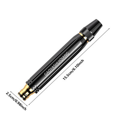 Többfunkciós nagynyomású tömlőfúvóka spray nagy teherbírású fémtömlő fúvóka kerti öntözés \autómosó kettős üzemmódú eszköz