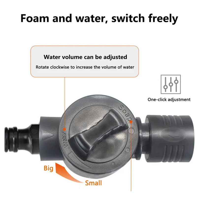 Vízpisztolyhab edény kerti tömlő Foam Lance Clean autómosó habosító háztartási autómosó tartozékokhoz