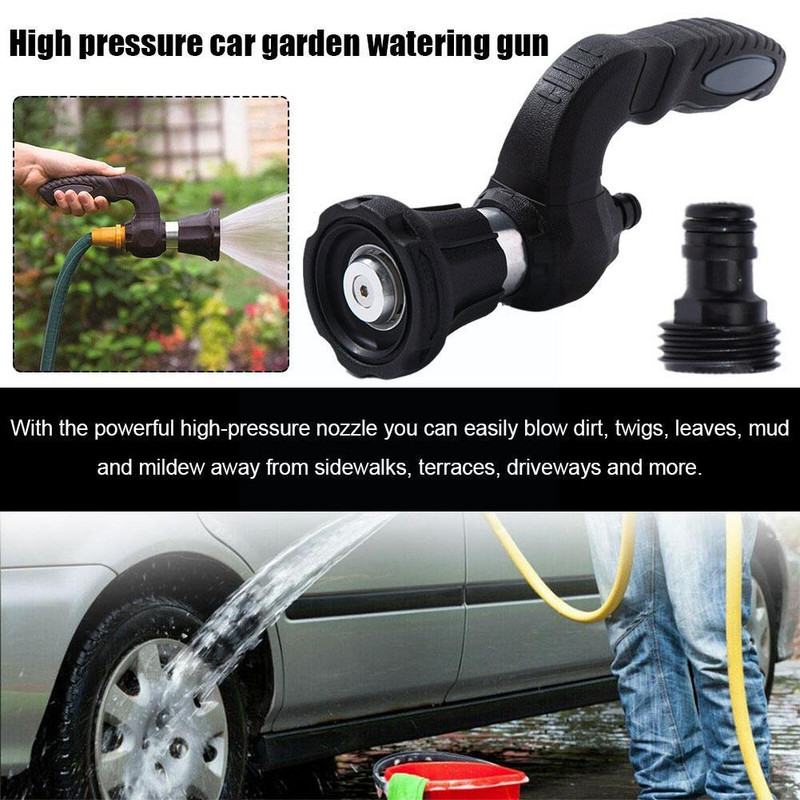 Nyomás alatti vízpisztoly permetezők Tömlő Blaster Fireman Eredeti Gyepkocsi Erőteljes Mosó Szuper fúvóka Otthoni Kert H9h3