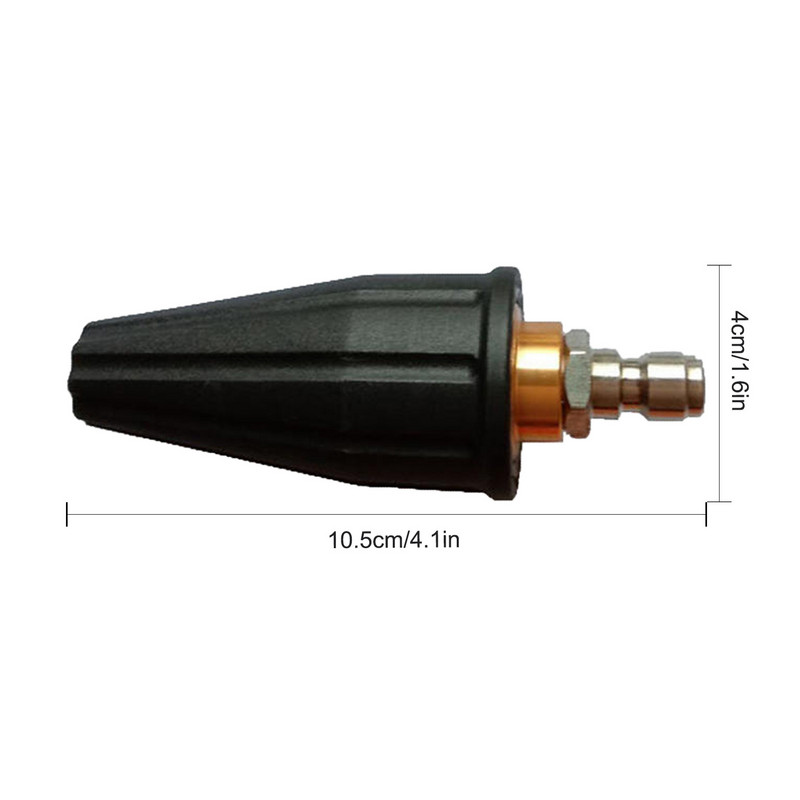 Autós nagynyomású mosó permetezőfej-adapter 1/4" hüvelykes illeszkedő apa menettel 0 15 25 40 65 fokos vízsugár tartozék