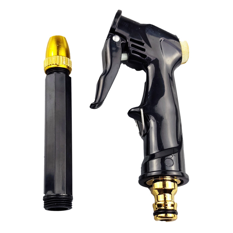Hordozható vízpisztoly nagynyomású autómosó gép tisztításához Kerti öntözőtömlő fúvóka öntöző