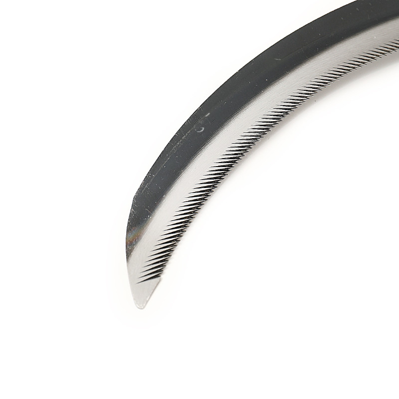 Klasszikus nemzeti stílusú dizájn, hajtogatott gyomirtó sarló nylon táskával, éles acél pengével kertészkedéshez/kültéri/kalandozáshoz