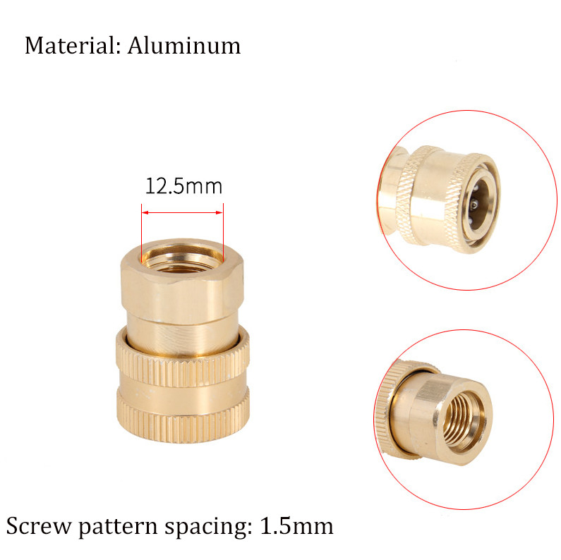 1 db magasnyomású mosó szórófejes fúvóka, 1/4" gyorscsatlakozó 5 permetezőfúvókával, több fokozatban (0, 15, 25, 40, 65 fok)