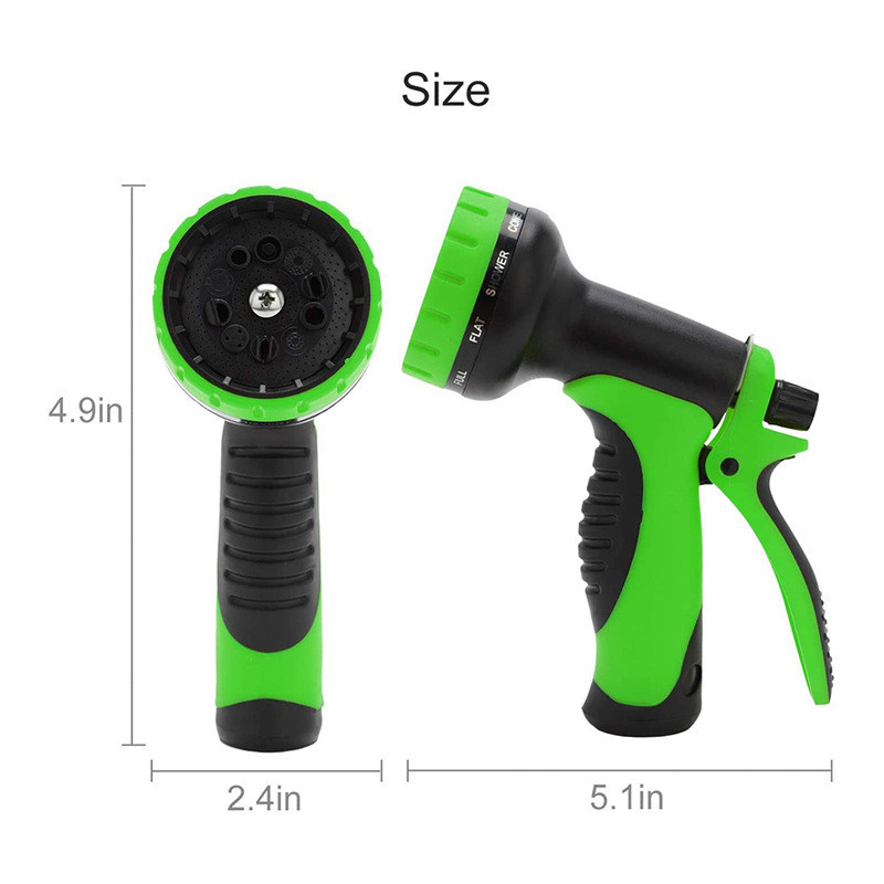 Többfunkciós kerti öntözőpisztolyfej Többmódú vízpermetező nagynyomású autómosó tömlő fúvóka Kertészeti vízpisztoly