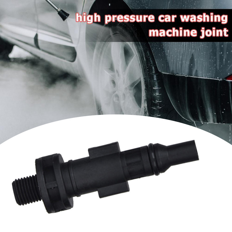 Magasnyomású mosópisztolyadapter 1/4"-es gyorscsatlakozós apa-csatlakozóval, 1/4"-es gyorscsatlakozós apa menet cserékkel