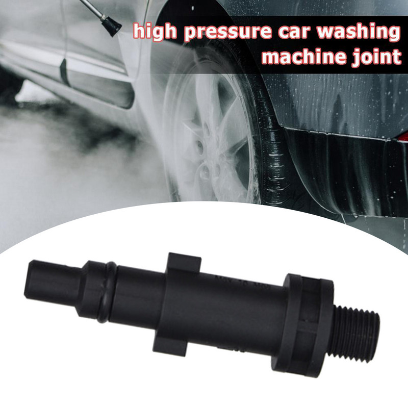 Magasnyomású mosópisztolyadapter 1/4"-es gyorscsatlakozós apa-csatlakozóval, 1/4"-es gyorscsatlakozós apa menet cserékkel