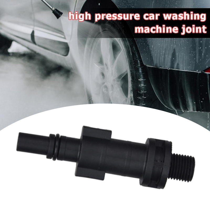 Magasnyomású mosópisztolyadapter 1/4"-es gyorscsatlakozós apa-csatlakozóval, 1/4"-es gyorscsatlakozós apa menet cserékkel