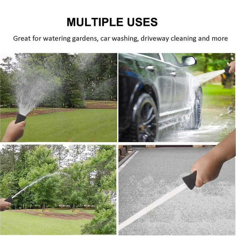 Tűzoltótömlő fúvóka Víz Kerti Állítható Nagynyomású Mosó Permetező Fúvóka Vízpermetező Kerti Állítható Mosó