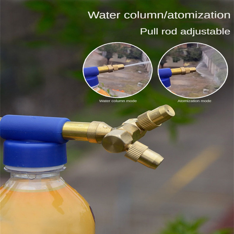 Szórópisztoly Állítható légszivattyú permetező Univerzális nagynyomású vízadagoló Mezőgazdasági kerti öntözőeszközök Kétfejű