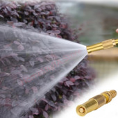 Állítható permetezőtömlő fúvóka nagynyomású vízpisztoly autómosó egyenes réz fúvóka tömlőcsatlakozó adapter kerti öntözőeszköz