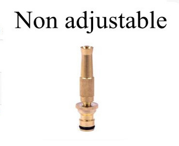 Állítható permetezőtömlő fúvóka nagynyomású vízpisztoly autómosó egyenes réz fúvóka tömlőcsatlakozó adapter kerti öntözőeszköz