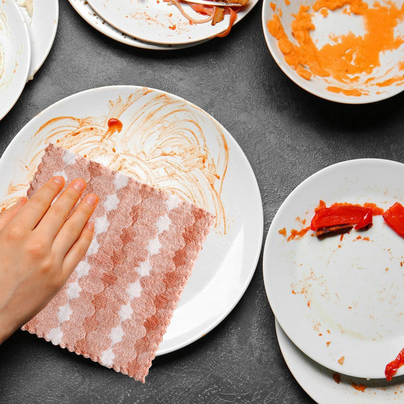 Törlőkendők Hordozható többfunkciós, újrafelhasználható konyhai mosogatórongyok Konyhai törülközők Fürdőszoba Ablak Berendezés Bútorok