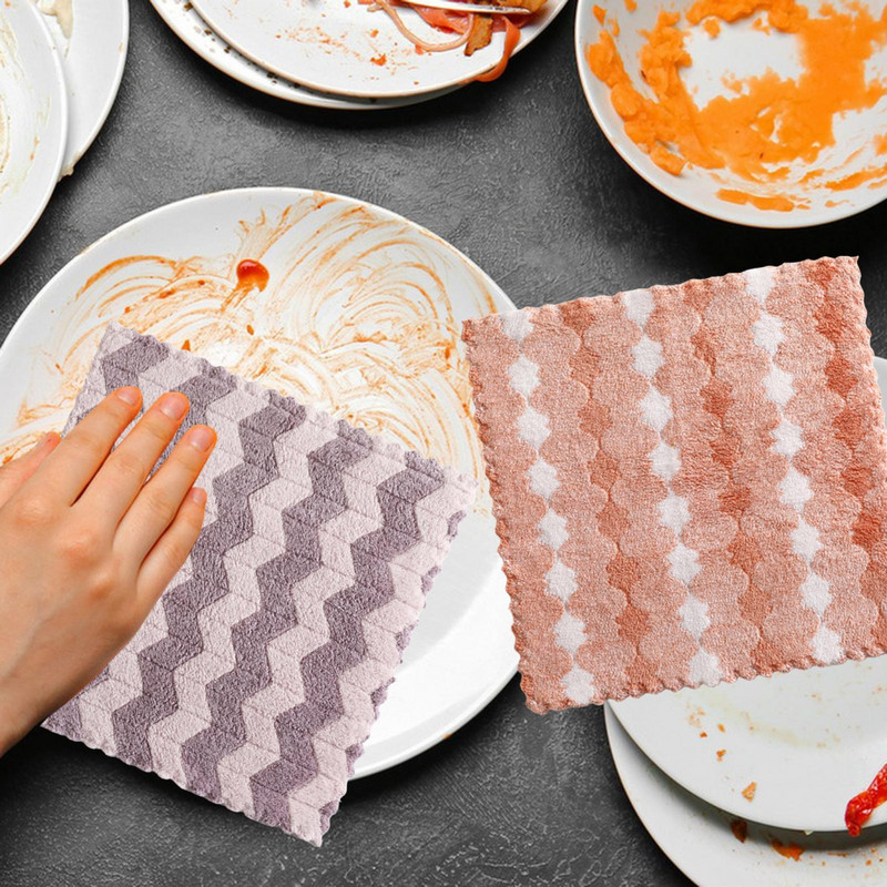 Törlőkendők Hordozható többfunkciós, újrafelhasználható konyhai mosogatórongyok Konyhai törülközők Fürdőszoba Ablak Berendezés Bútorok