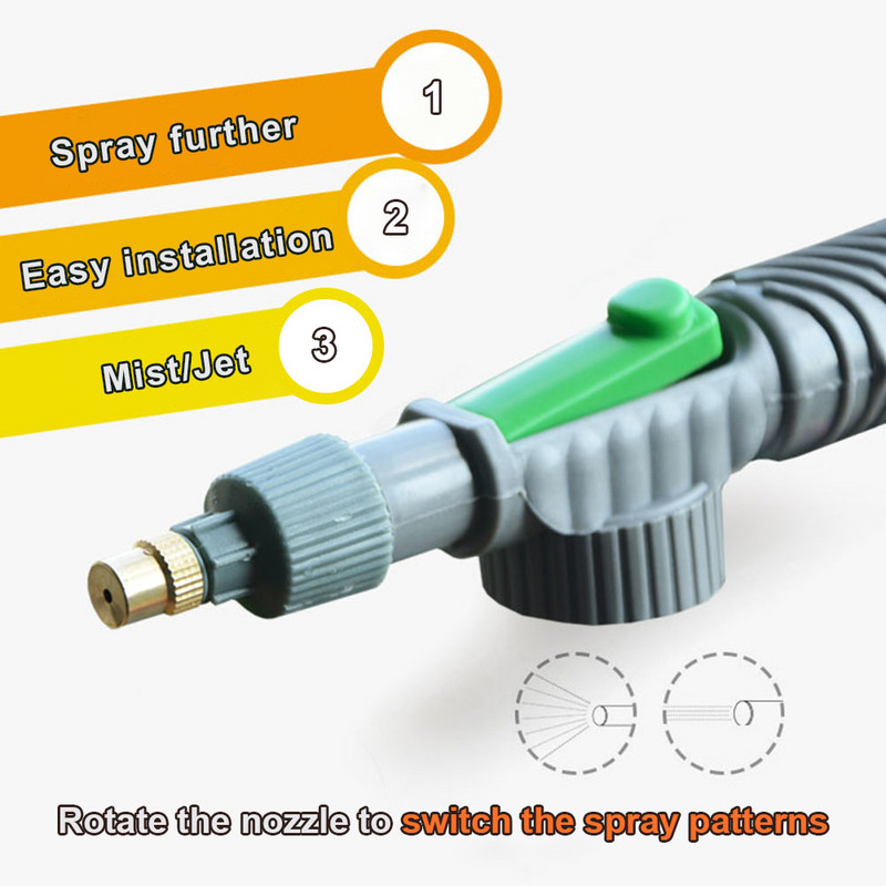 Öntözőpalack permetező Kerti szivattyú permetező állítható fúvóka kézi vizes palack permetező öntöző spray kerti öntöző növény