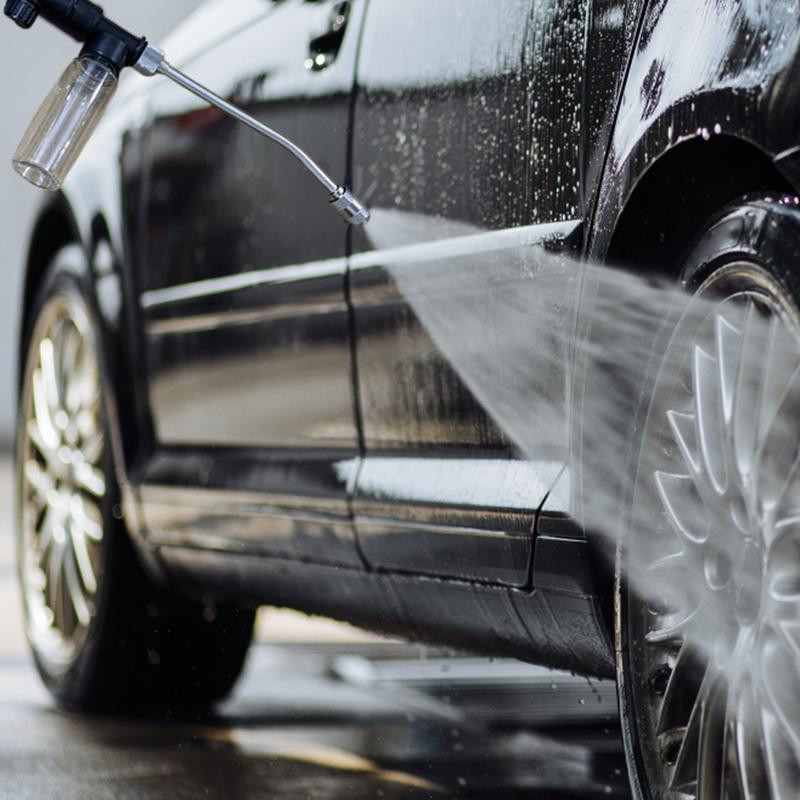 Пръскачка с накрайник за маркуч за вода Пръскачка с дюза за маркуч за вода Устройство за миене под налягане от неръждаема стомана с конектор за маркуч Пръскачка за поливане