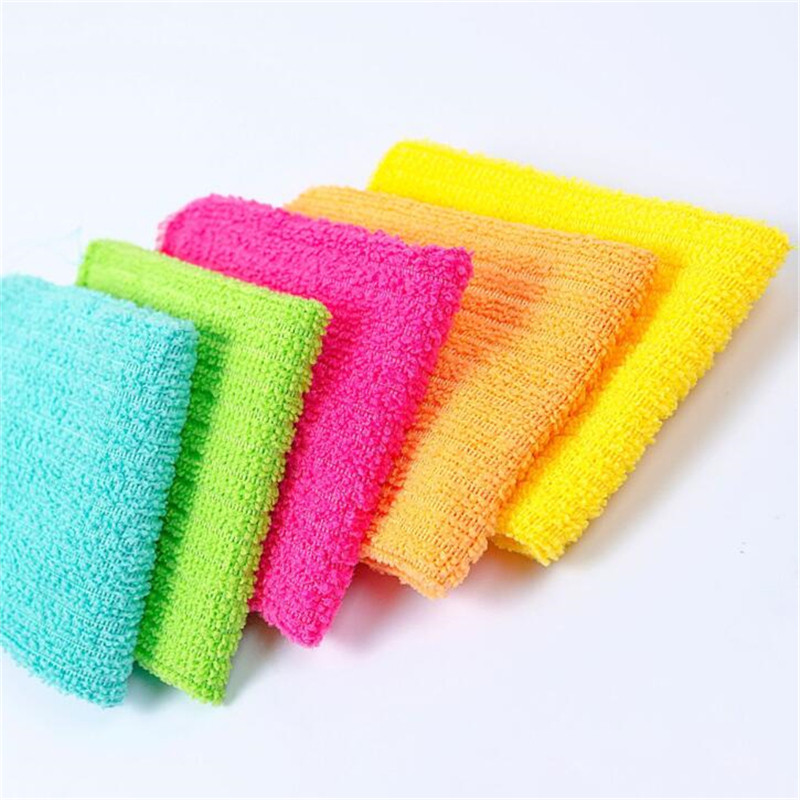5 DB mikroszálas zsírtalanító mosogatórongy Rostos mosogatótörlő Magic konyhai tisztító törlőrongyok törölköző Pano De Prato konyhai eszköz