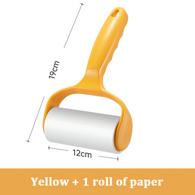 Letéphető tekercspapír Ragadós görgős portörlő kisállatszőrruhák szőnyeggumi eltávolító cserélhető tisztítókefe tartozékok