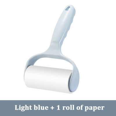 Letéphető tekercspapír Ragadós görgős portörlő kisállatszőrruhák szőnyeggumi eltávolító cserélhető tisztítókefe tartozékok