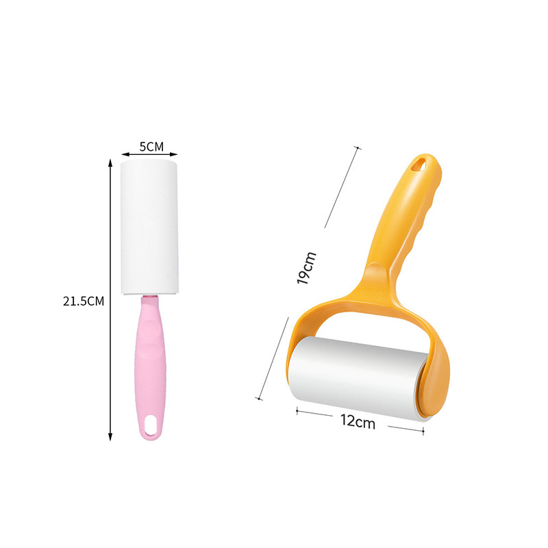 Letéphető tekercspapír Ragadós görgős portörlő kisállatszőrruhák szőnyeggumi eltávolító cserélhető tisztítókefe tartozékok