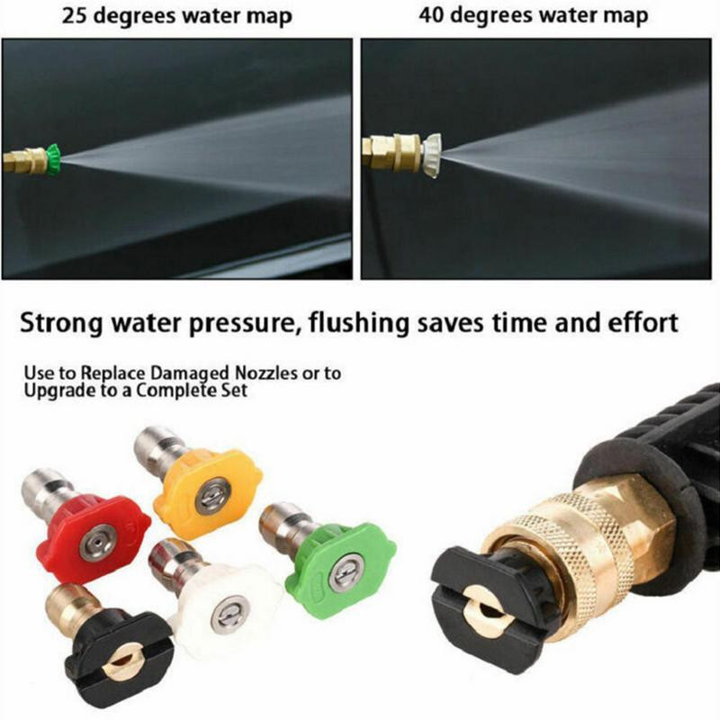 3600 PSI turbó fúvóka nagynyomású mosó turbó fúvóka nagynyomású mosó fúvókacsúcsok teljes készlet 3600 PSI forgó turbó fúvóka a teljesítményhez