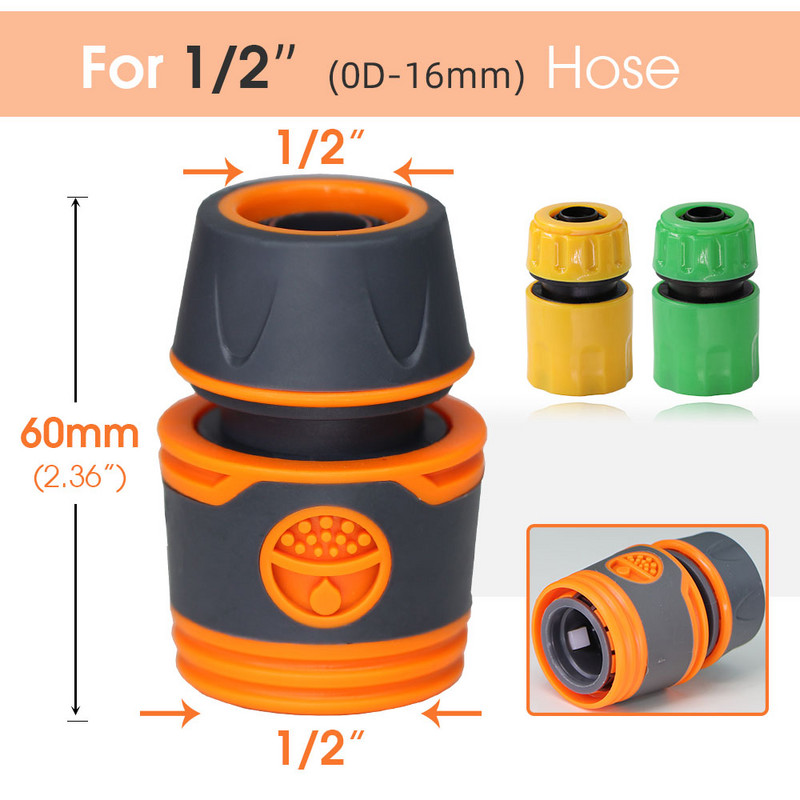 Állítható közvetlen befecskendezéses vízpisztoly nagynyomású autómosó fúvókák 1/2 és tömlőhöz kerti otthoni öntözőlocsoló tisztítóeszköz