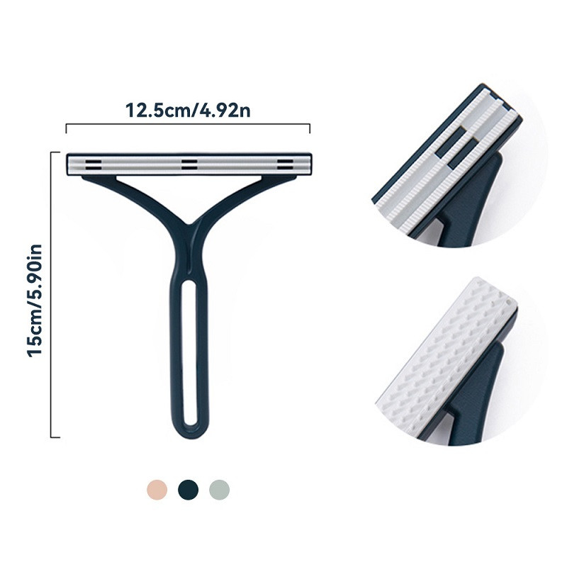 Hordozható kétoldalas kisállatszőreltávolító Szöszeltávolító Tiszta Szerszám Borotva Pulóver Tisztító Szövetborotva Kaparó Ruha Szőnyeghez