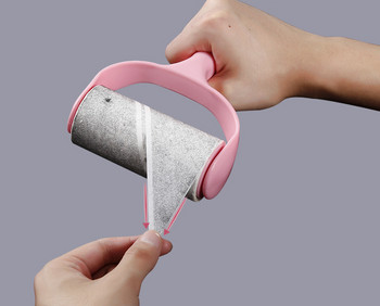 Συσκευή κολλώδους τρίχας τύπου δακρύου σε ρολό απομάκρυνσης σκόνης κολλώδες τύμπανο κολλώδες χαρτί σκόνης οικιακό αποτρίχωση ρούχων κατοικίδιων ζώων