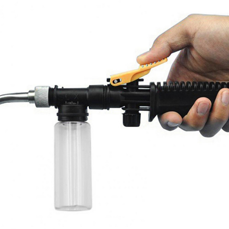 Öntözővíz permetező csúszásgátló fogantyú Egy kulcsos vezérlő könyökfej Tisztítóvíz fúvóka Kerti vízpisztoly