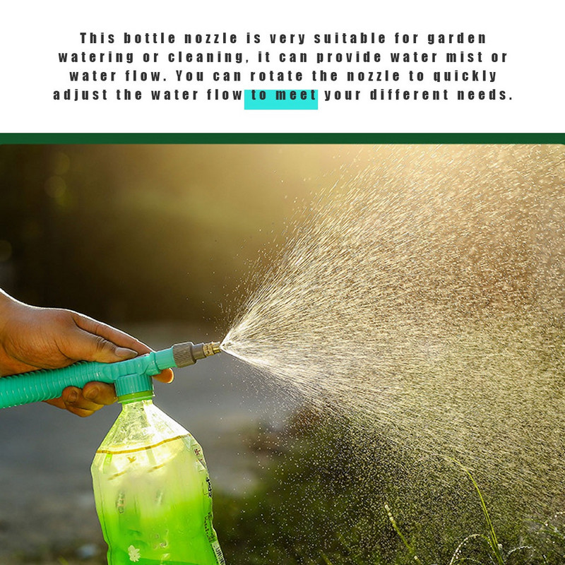 Nagynyomású levegőszivattyú kézi permetező, állítható italpalack szórófejes fúvóka Kerti öntözőeszköz Hordozható